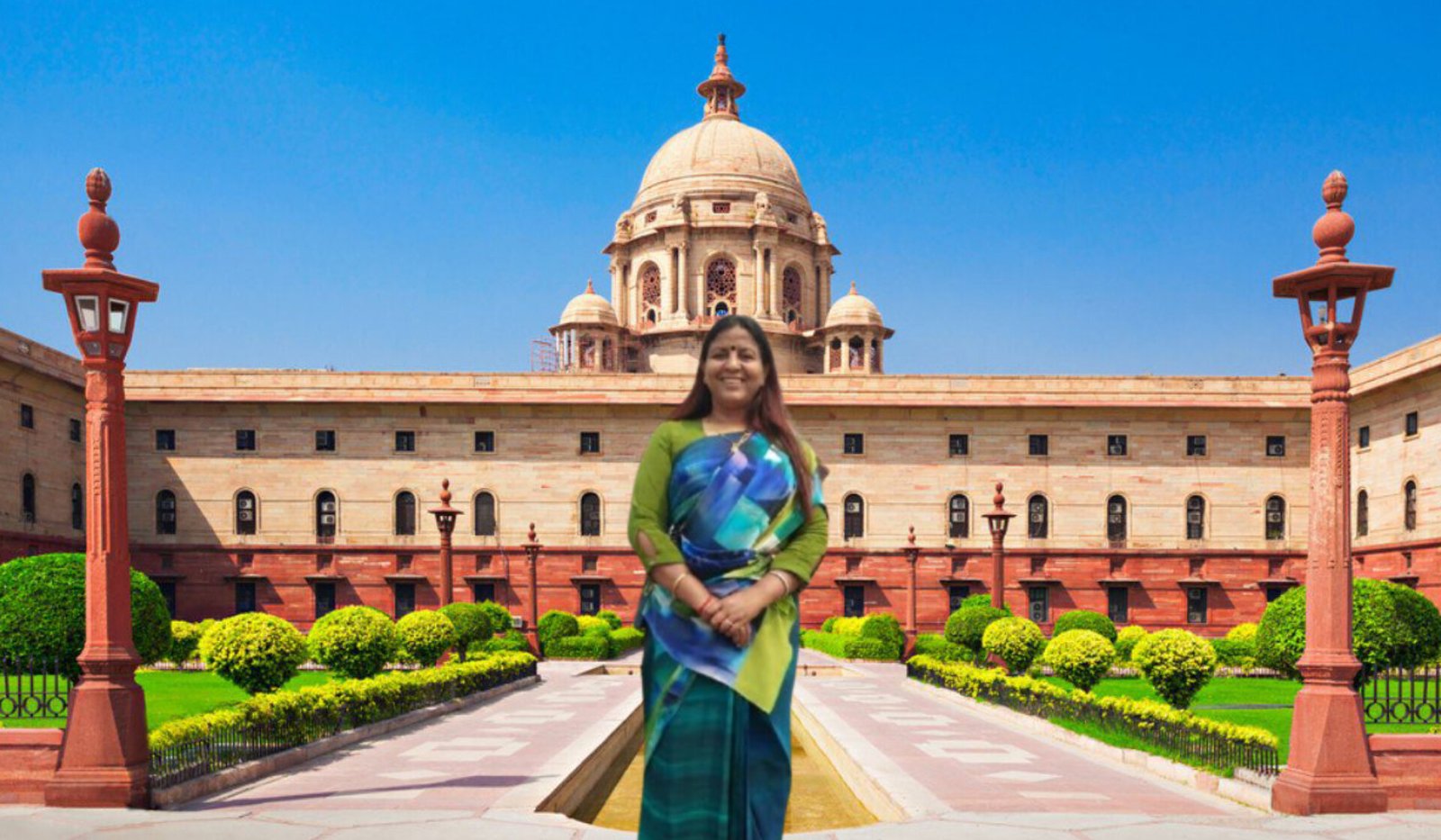 Indian Parliament backdrop